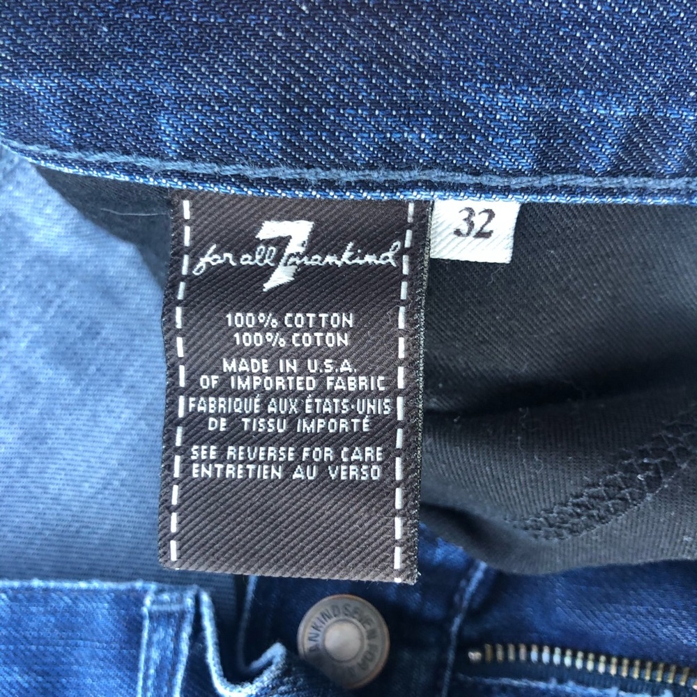 7 FAM medium wash standard jeans size 32 - Picture 4 of 6